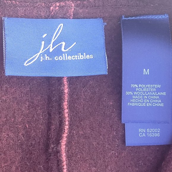 J. H. Collectibles Wool Blend Jacket Pink Women's size Medium - Picture 8 of 15